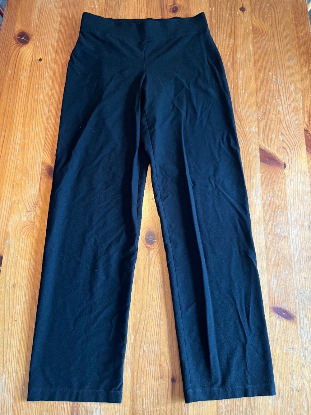 Eileen Fisher Black Stretch Viscose Pants (size xs)